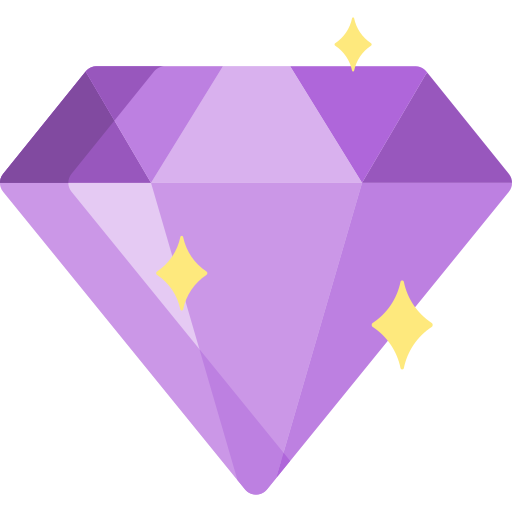 Purple Diamond Icon